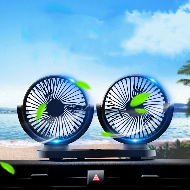 12V/24V USB Car Fan for Heavy Trucks