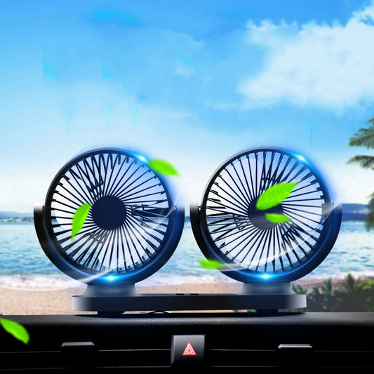 12V/24V USB Car Fan for Heavy Trucks