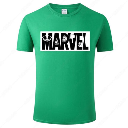 Marvel Printed Cotton Men's T-Shirt - Fashionable Street Style