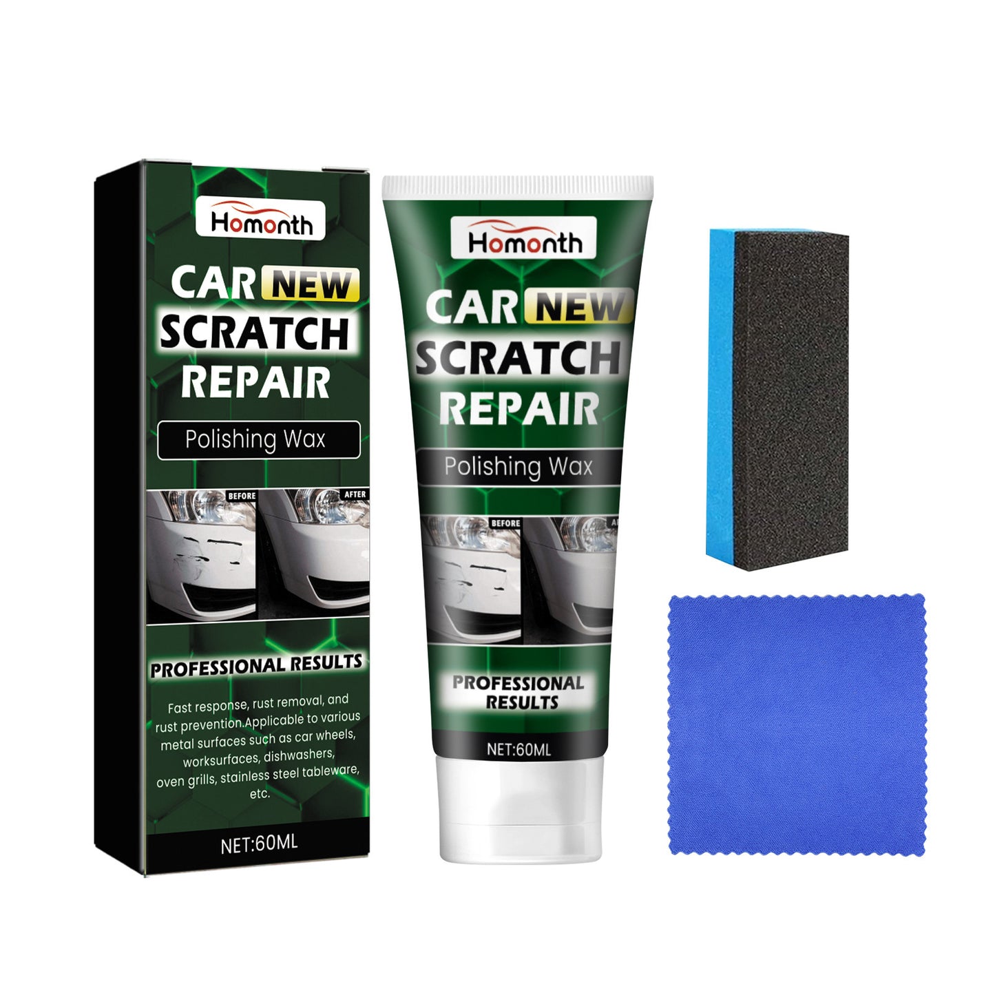 Homonth Car Scratch Polishing Paste for Paint Care 100ml