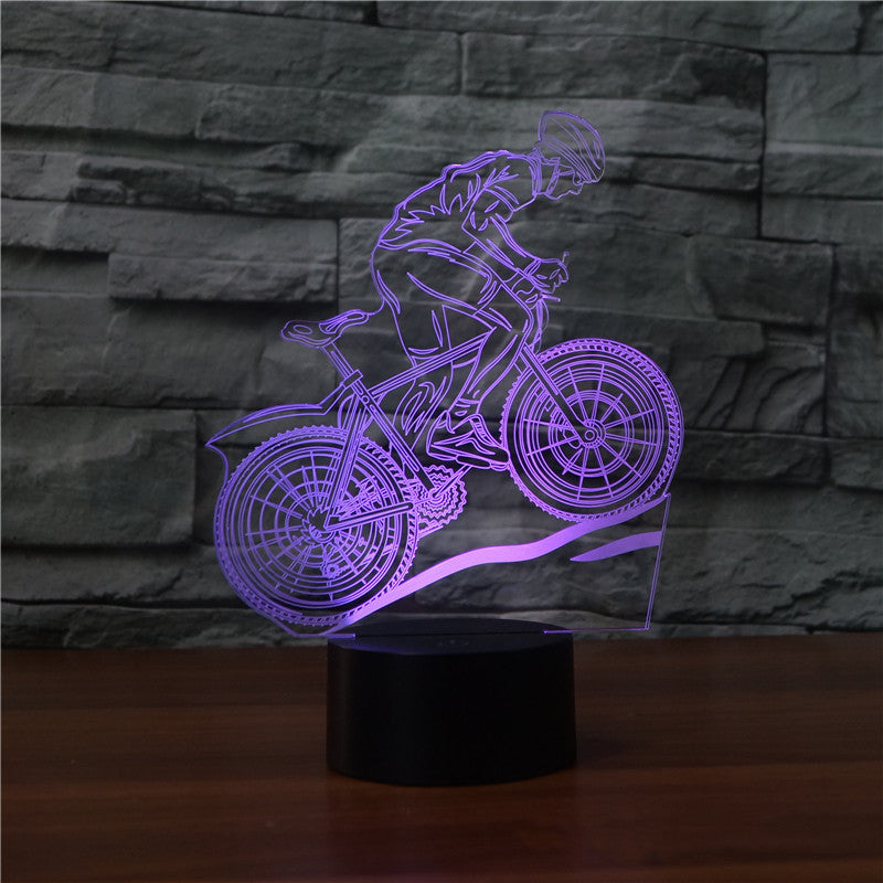 3D Touch Control LED Mountain Bike Lamp night light home decor biker