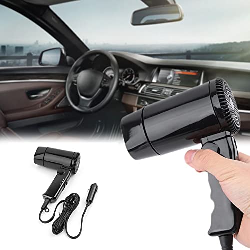 TOTMOX 12V Car Hair Dryer Hot & Cold Folding Portable Car Hair Dryer Window Defroster for Camping Travel Hairdryer Fast Drying