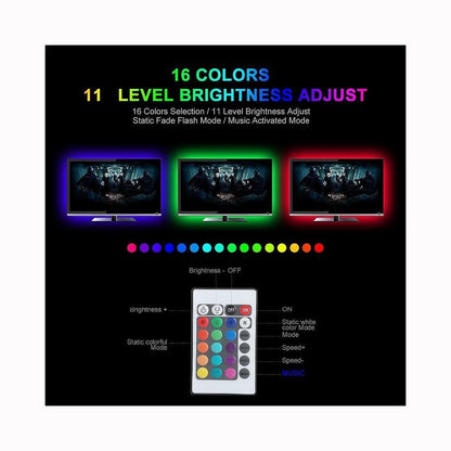USB 2M LED Ambient Music Rhythm Light Strip