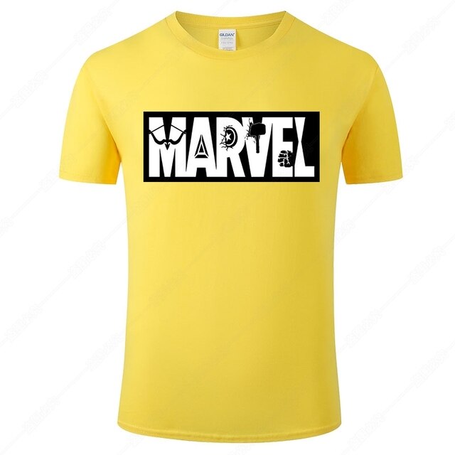Marvel Printed Cotton Men's T-Shirt - Fashionable Street Style