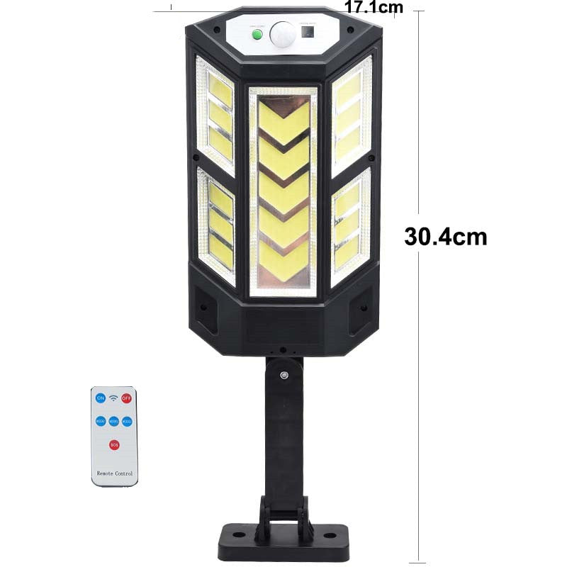 Solar powered COB Wall Light with rc