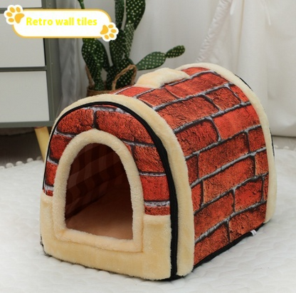 Portable Handle Pet dog cat Bed