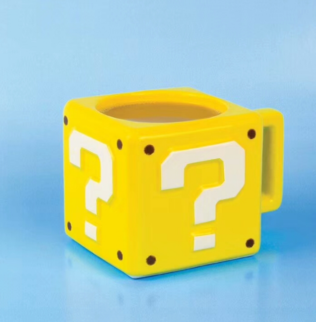 Super Mario Ceramic Mug and Sound Coin Bank Cup