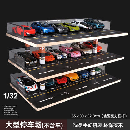 1:32 Large Realistic Parking Garage Model Display Rack 55 x 30 x 46 cm