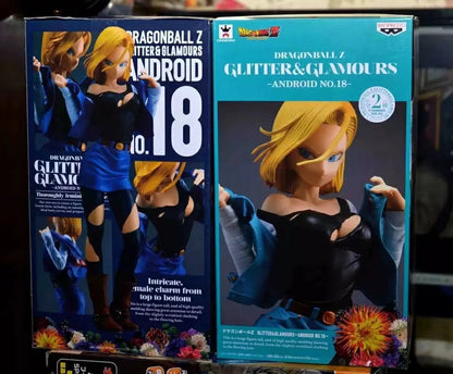 Dragon Ball Flash Charm Android 18 Figure (Blue-Green)