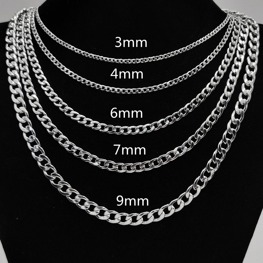 Stainless Steel Necklace & Bracelet Set couple birthday valentine romance gift