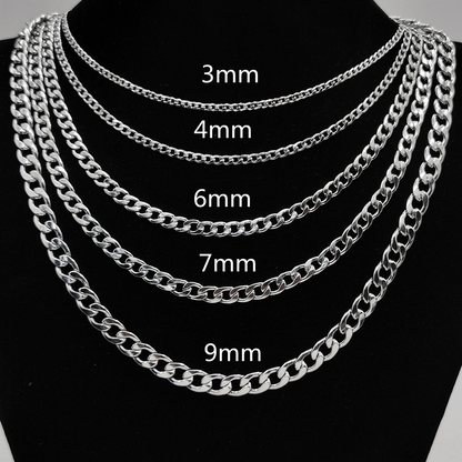 Stainless Steel Necklace & Bracelet Set couple birthday valentine romance gift