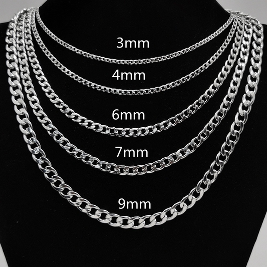 Stainless Steel Necklace & Bracelet Set couple birthday valentine romance gift