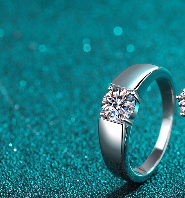 s925 Couple Fashion Sterling Silver Ring Design birthday valentine romance gift