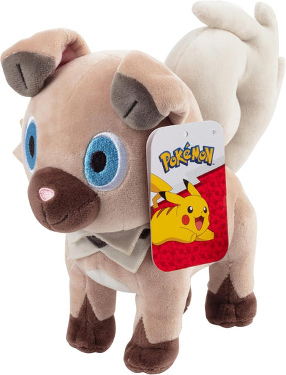 Pokémon 8" Rockruff Plush - Officially Licensed - Quality & Soft Stuffed Animal Toy - Generation One - Add Rockruff to Your Collection! - Great for Kids Boys Girls & Fans of Pokemon