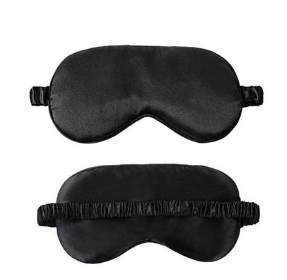 Black Eye Mask for SleepingSoft and Comfortable Fabric Eye Shade Cover for NightTravel Nap
