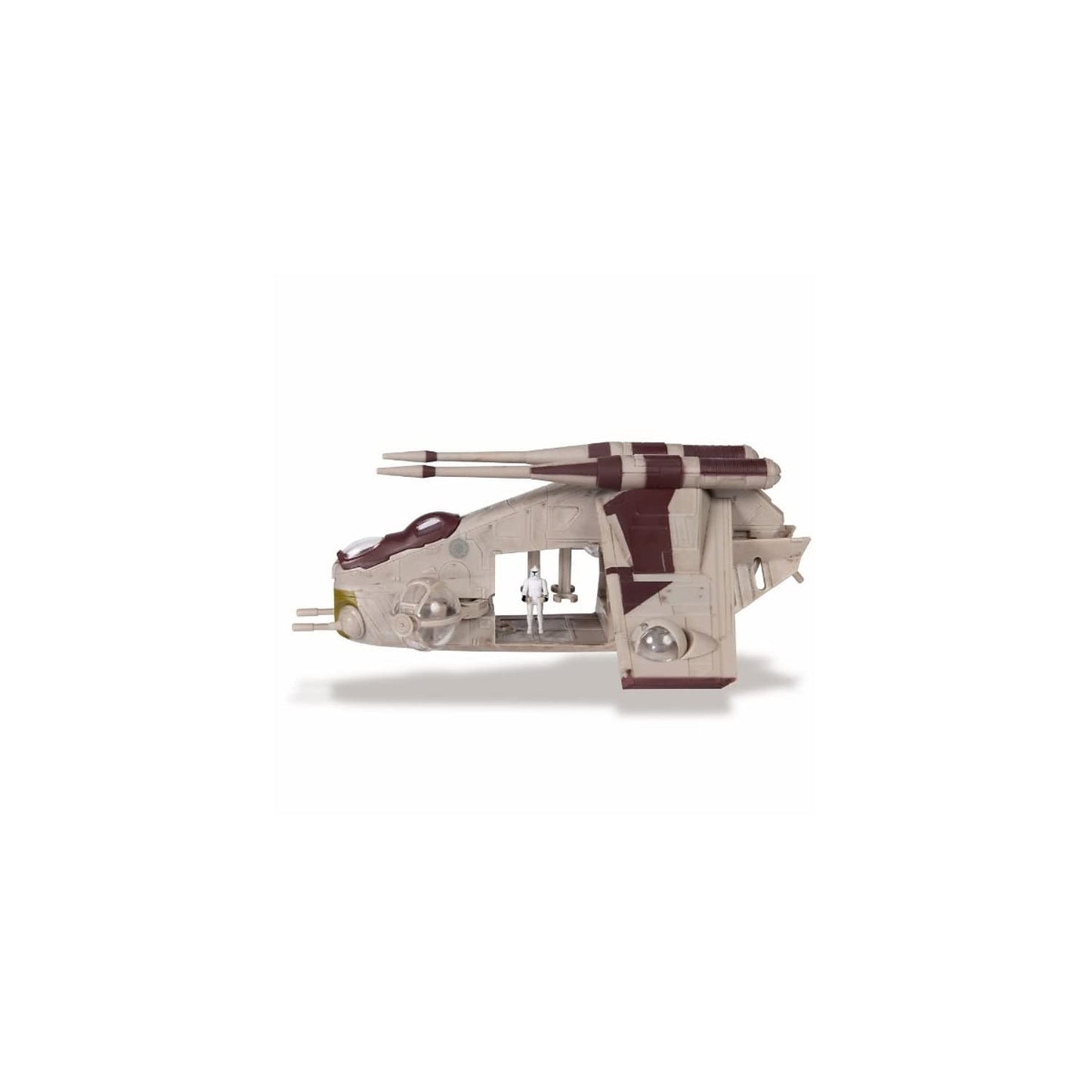 STAR WARS Micro Galaxy Squadron Low Altitude Assault Transport LAAT (LAAT) - 5-Inch Starfighter Class Vehicle with Two Micro Figure Accessories