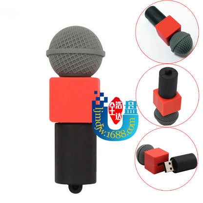 Cartoon 64GB USB Drive - Violin, Guitar, Microphone