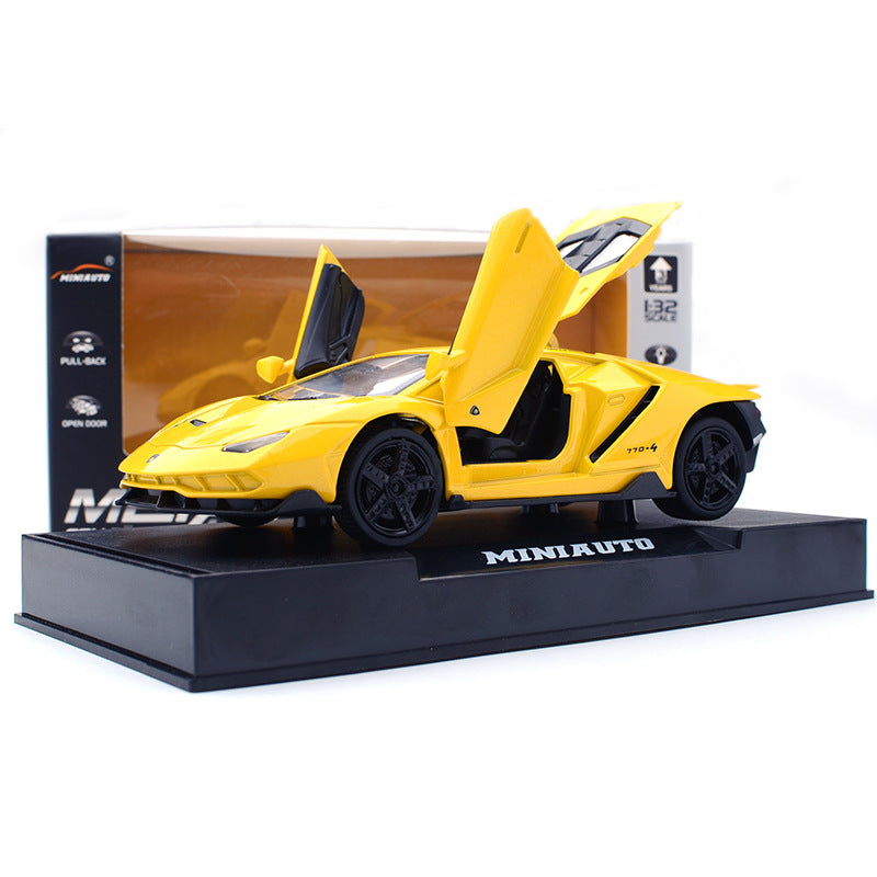 Blue Lamborghini diecast model car lp 770 4 Toy
