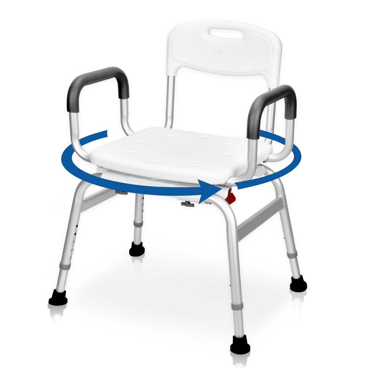 Sangohe Shower Chair for Inside Shower - 360⁰ Swivel Shower Chair - Heavy Duty Shower Seat with Back - Shower Chair for Bathtub with Arms for Handicap - Shower Seats for Elderly 788A