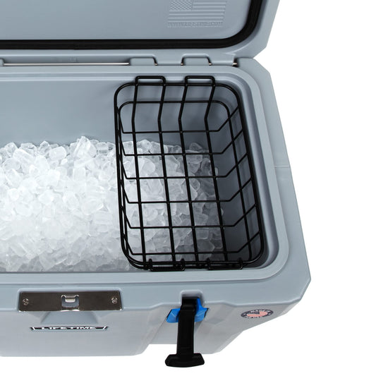 Cooler Basket for Lifetime 77 Qt Lifetime 115 Qt Cooler or Ozark Trail 73 Quart Ice Chest - Wire Rack Mounts Inside Cooler - Lifetime Cooler Accessories - Ozark Trail Cooler Accessories