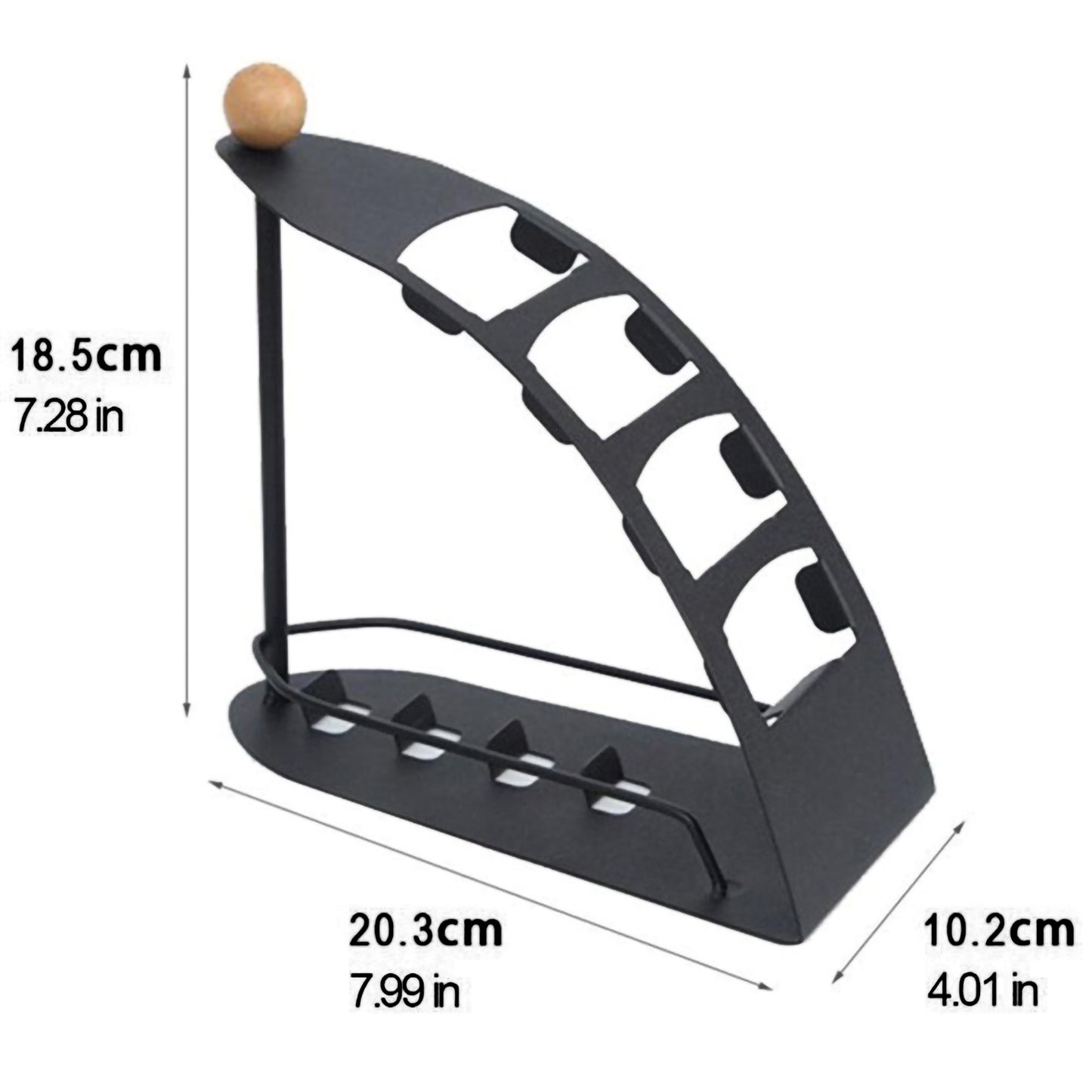 TV Remote Controller Stand Holder - 4-Grid Organizer