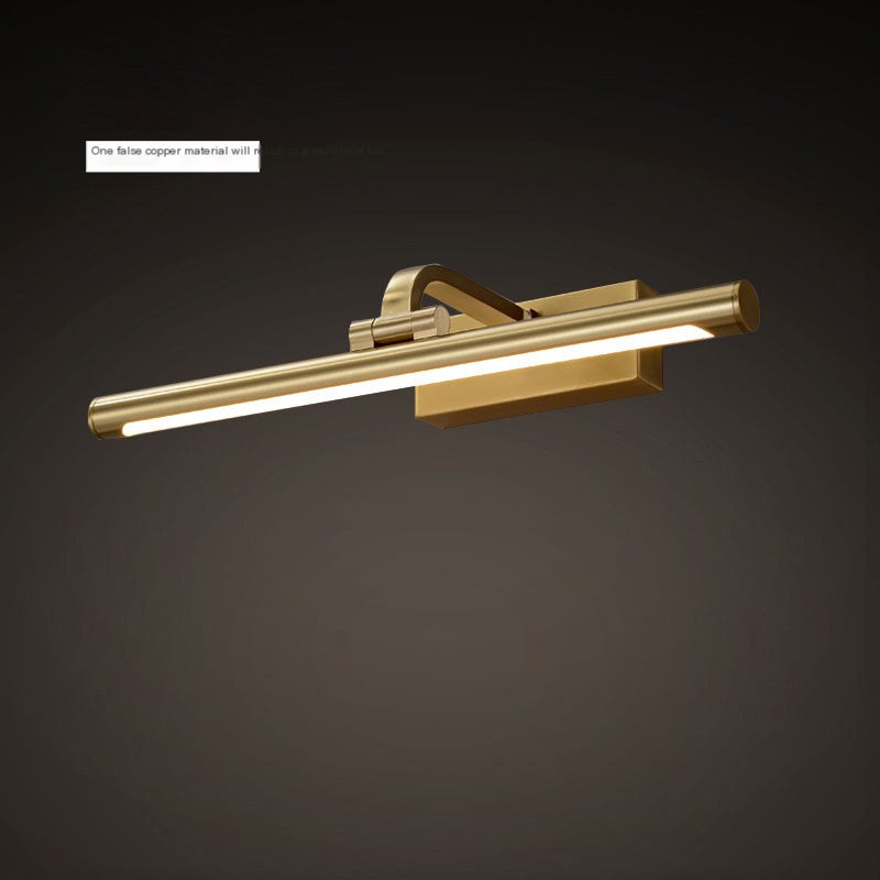 Postmodern Minimalist Copper Wall Light for Bathrooms
