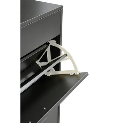 black / white / grey Shoe Cabinet Shoe Storage Shelves 31x43x9 inch