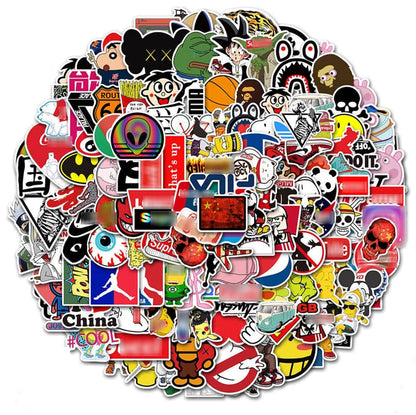 201 PCS/Pack Random Vinyl Stickers Vinyl Sticker Decal Decor Waterproof