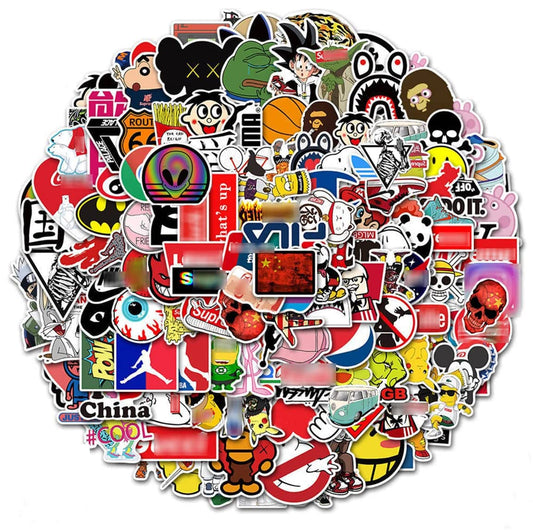 201 PCS/Pack Random Vinyl Stickers Vinyl Sticker Decal Decor Waterproof