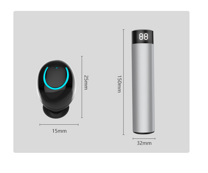 Intelligence Bluetooth 5.0 Noise Reduction Earbuds with Portable Power Bank