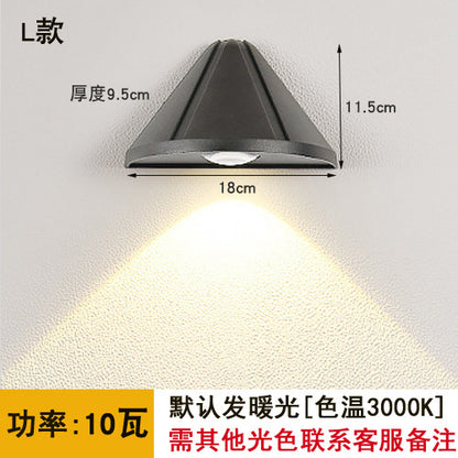 Outdoor Waterproof Double-Head Wall Light Fixture