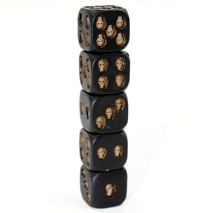 5pcs Set Unique Balanced Skull Dice for Events