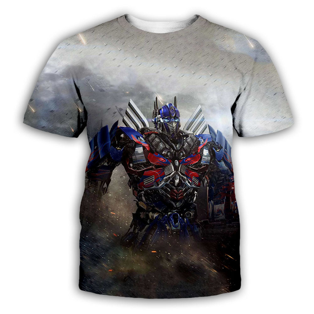 3D Printed Transformers Loose T-Shirt for Men and Women