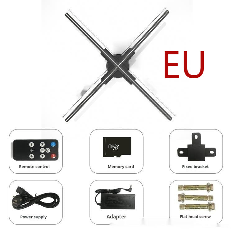 Holographic Rotating Fan Screen Projector 80cm