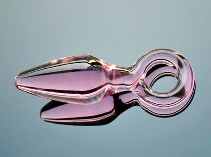 38mm Pink Phallus Glass Anal Dildo Adult Toy couple date night gift