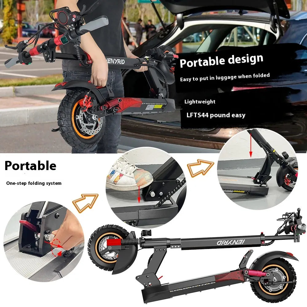 Electric Double Shock Absorber Scooter 25/km 60km range