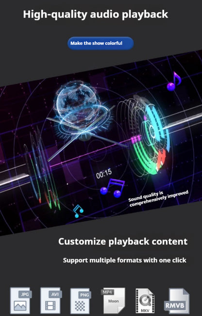 Holographic Rotating Fan Screen Projector 80cm