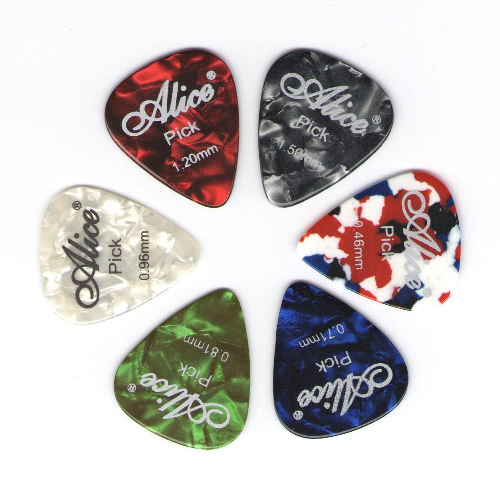 Alice AP100 Celluloid Guitar Picks for Acoustic & Electric