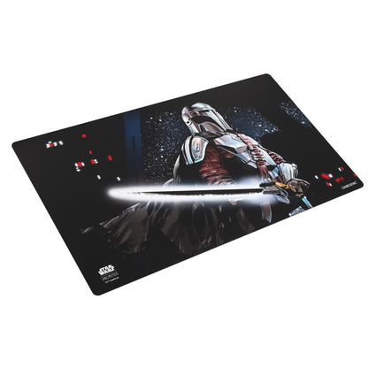 Star Wars Unlimited Mandalorian Prime Game MAT - Officially Licensed Full-Color Printed Playmat Slip-Resistant 24" by 14" Rubber Mat Compatible with TCGs & LCGs Made by Gamegenic