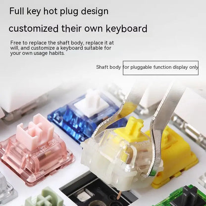 Swappable Axis Gaming Mechanical Keyboard 87 key USB RGB backlight