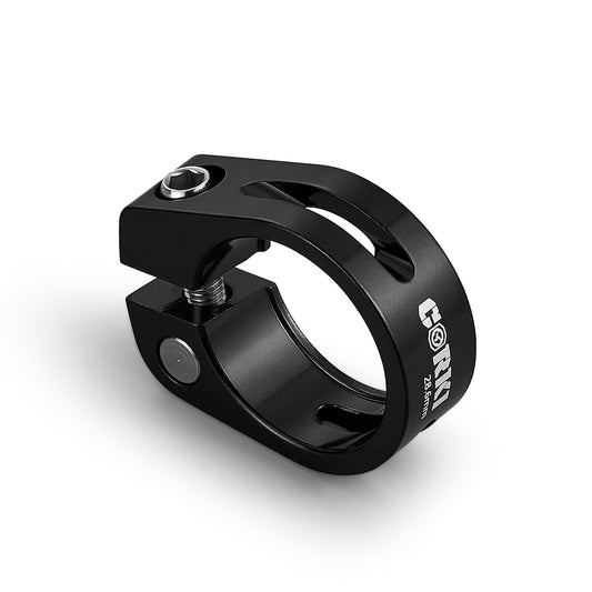Corki Cycles Bike Seatpost Clamp 28.6mm Bike Seat Post Collar Aluminium Alloy Black