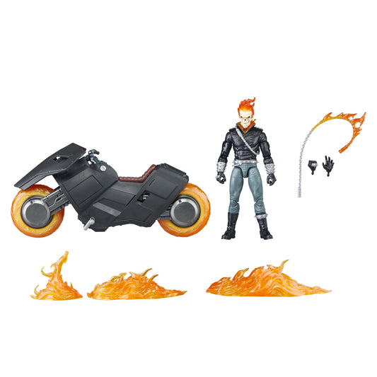 Marvel Legends Series Ghost Rider (Danny Ketch) with Motorcycle 85th Anniversary Comics Collectible 6-Inch Action Figure