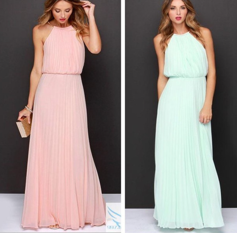 Pleated Sexy Dress Sleeveless Evening Gown woman women date couple party night clubbing nightclub
