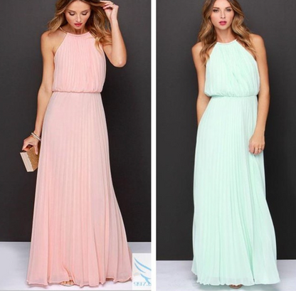Pleated Sexy Dress Sleeveless Evening Gown woman women date couple party night clubbing nightclub