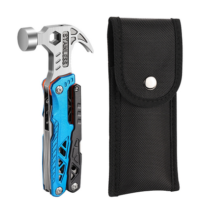 Folding Tool Set screwdriver hammer plier