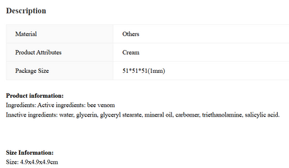 The Venom Face Cream Skin Care Cream Firming Lifting facial skin care