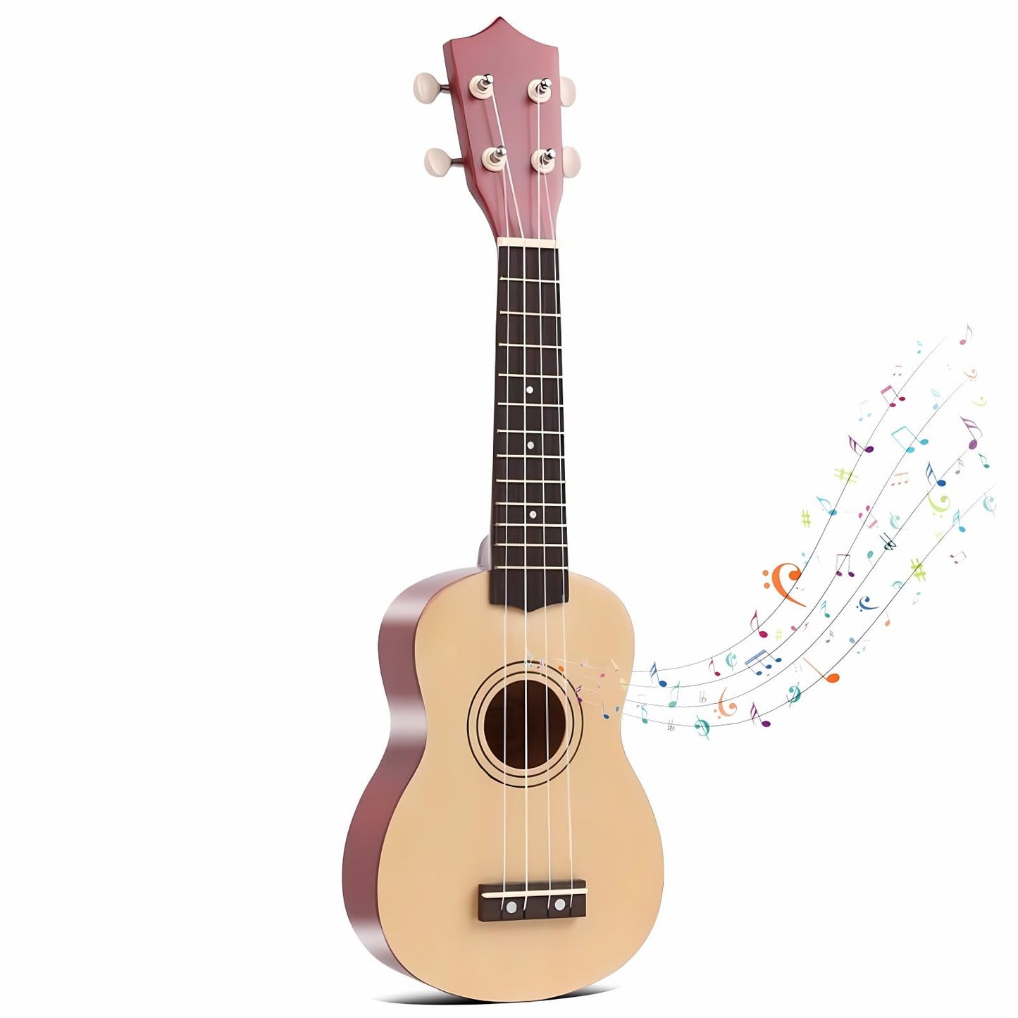 Kids Guitar Acoustic Jakeloo 21 Inch Wooden Acoustic Guitar for Toddler Guitar Toy Childrens Guitar Musical Toy Instruments Ideal for 3-9 Year Old Boys Girls Gifts (Burlywood)