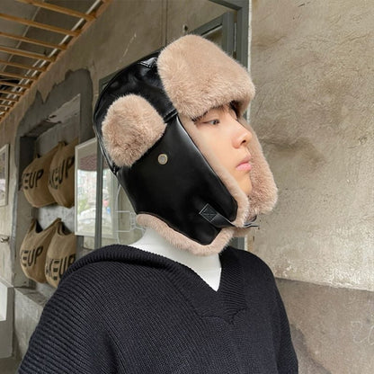 Men's Trendy Electric Bike with Cold Protection Hat