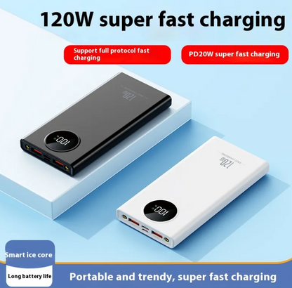 Super Fast Charge Power Bank PD 120W FAST CHARGING 10000 20000MAH BATTERY DISPLAY