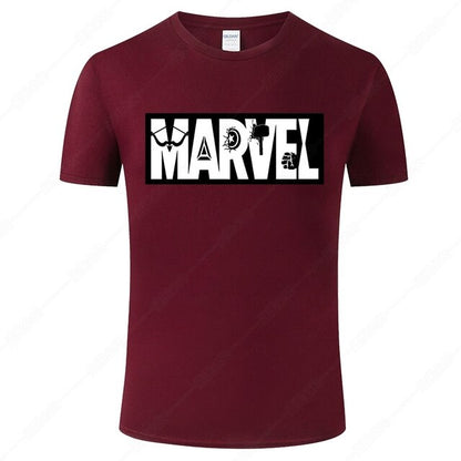 Marvel Printed Cotton Men's T-Shirt - Fashionable Street Style